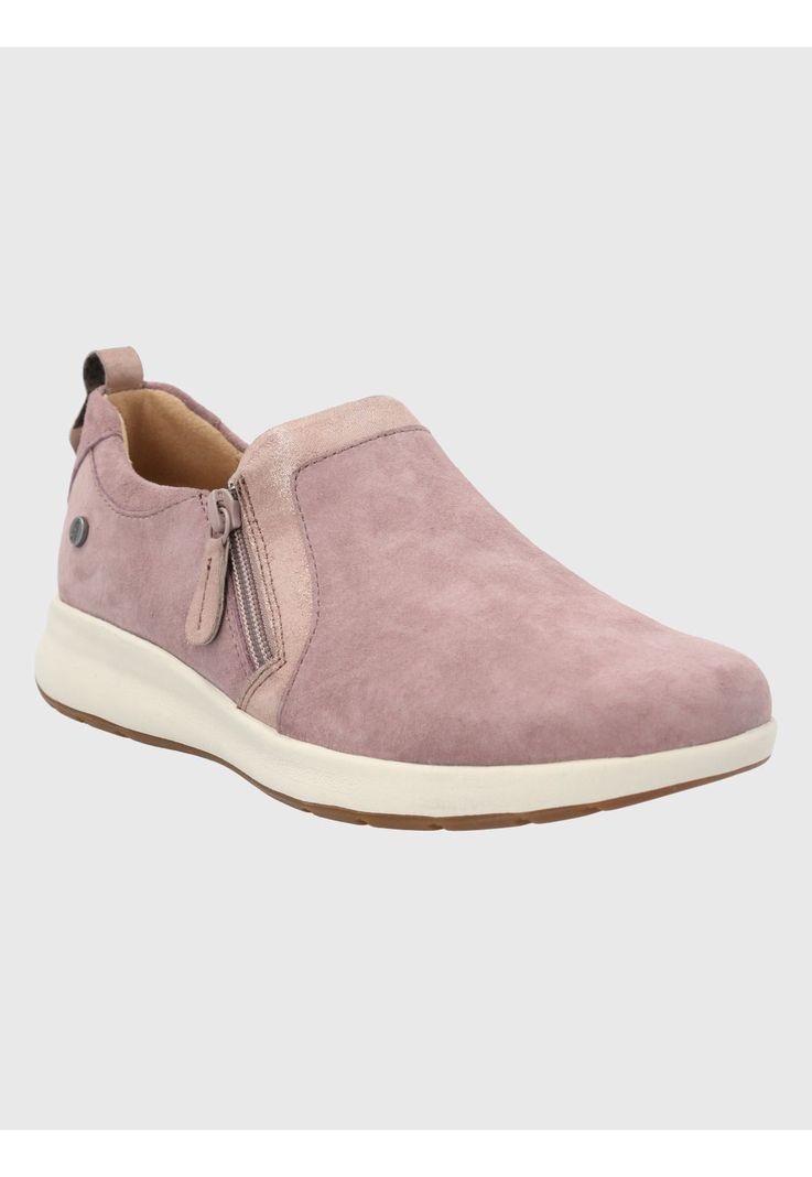 Zapato Cuero Rosado Mujer Spinal Slip On -0
