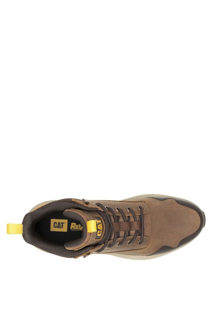 Zapatilla Con Caña Gamuza Hombre Colorado Wp Café-6