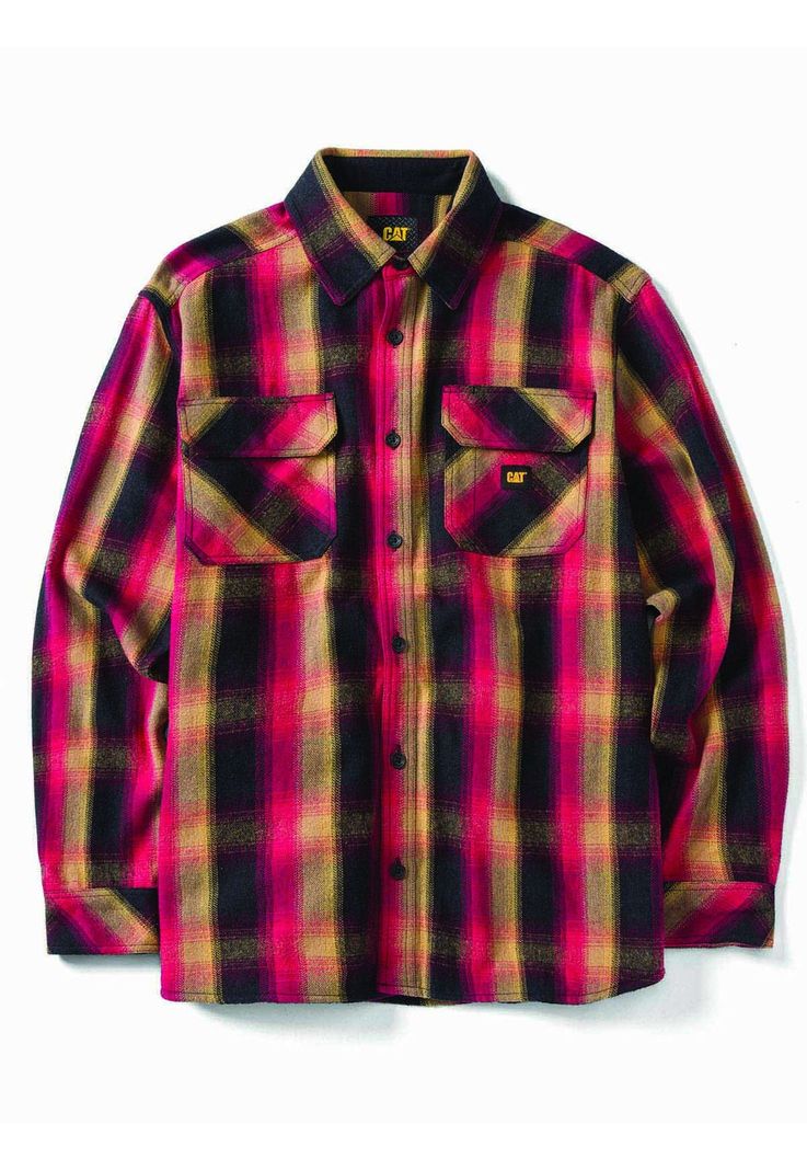 Chaqueta Buffalo Check Hombre Roja-0