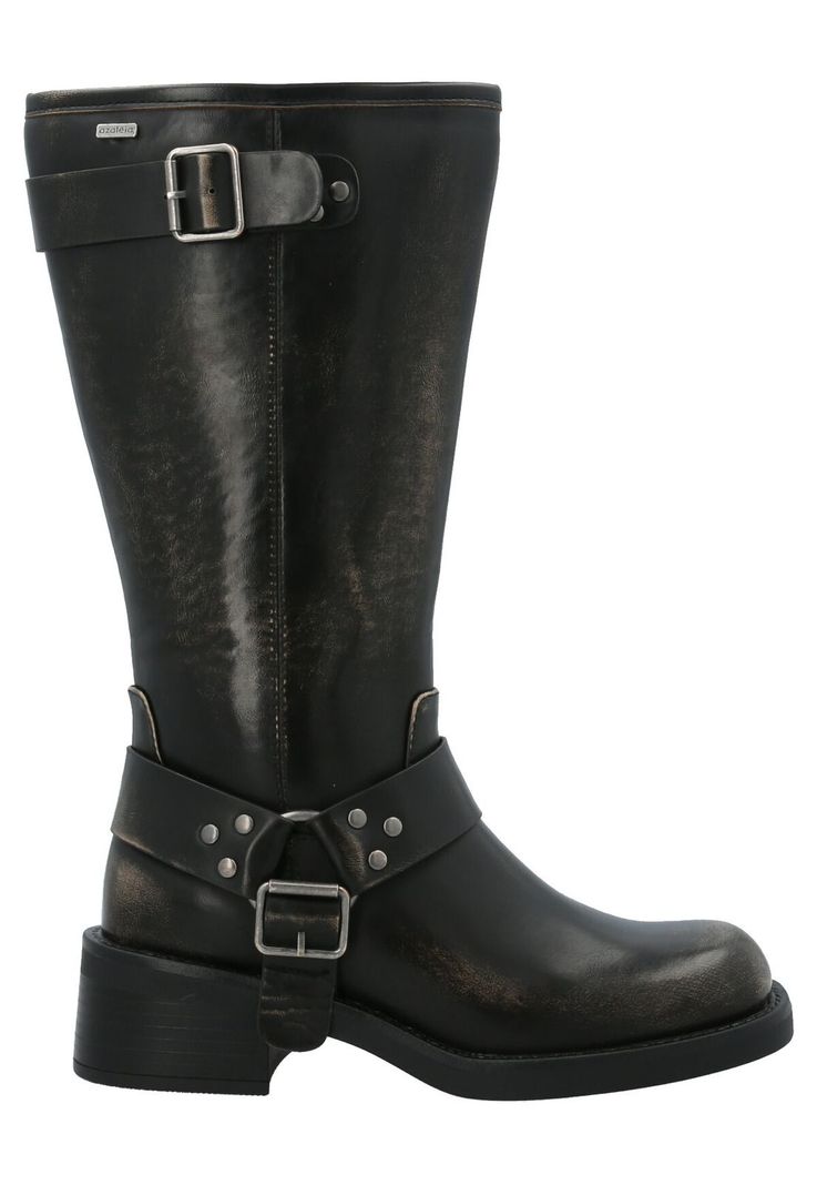 Bota Moulins Mujer Negro-1