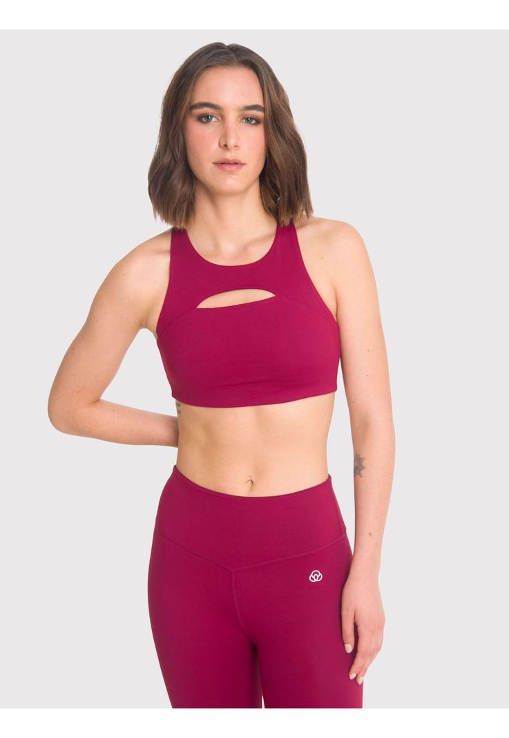 Peto deportivo Mujer Rose Burdeo-0
