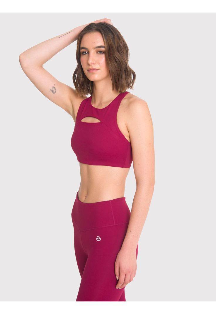 Peto deportivo Mujer Rose Burdeo-3