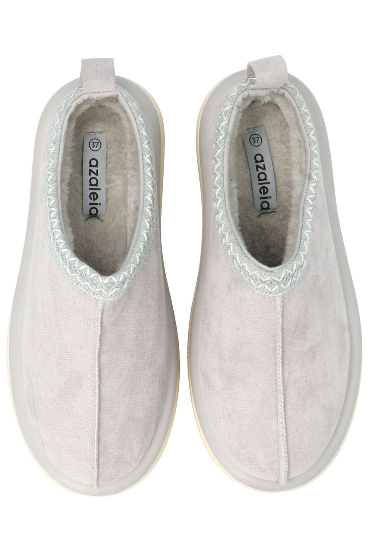 Pantufla Mujer Beki Gris Azaleia