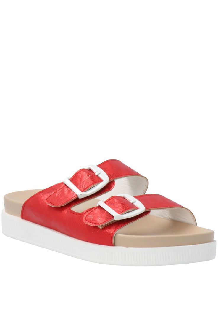 Sandalia Mujer Sisa Rojo-0