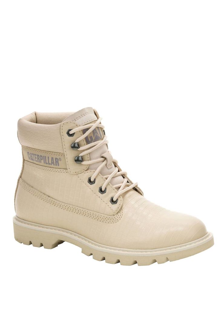 Botin Cuero Mujer Colorado Beige-0