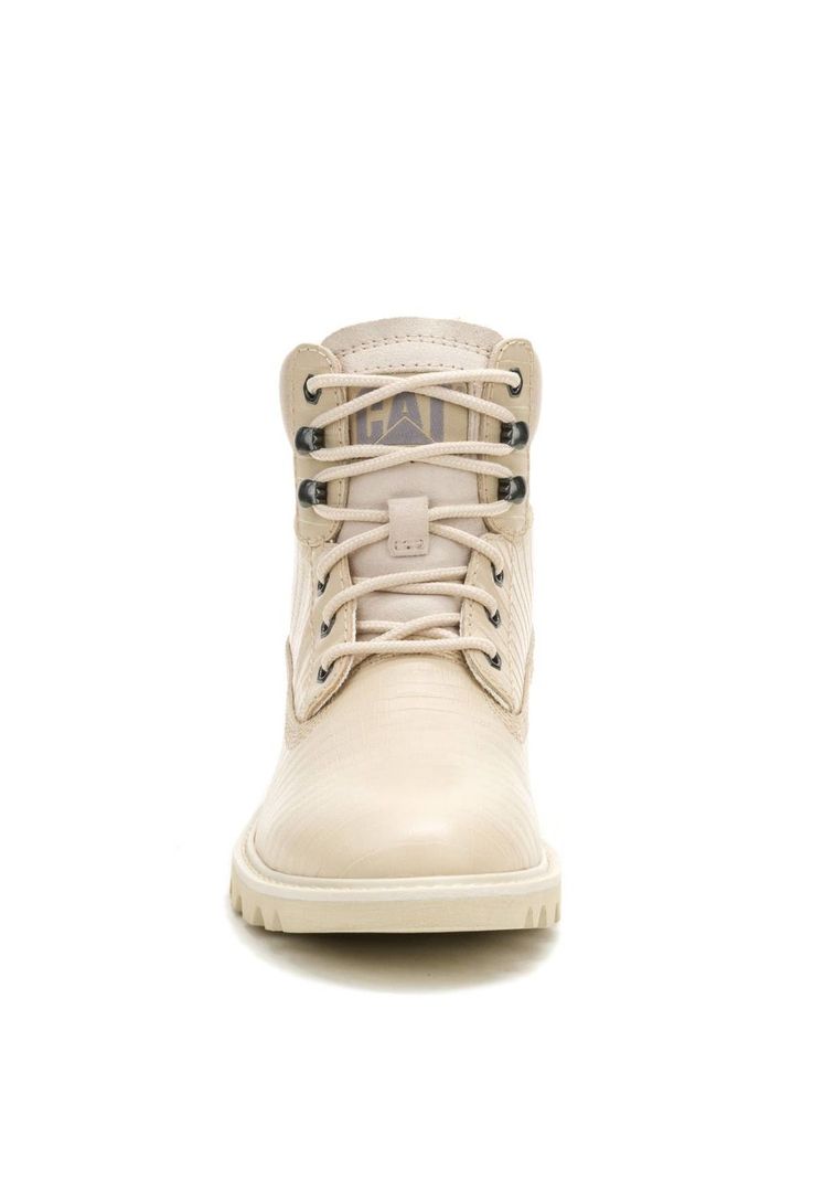 Botin Cuero Mujer Colorado Beige-4