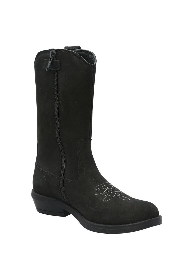 Bota Cuero Niña New Texas Negro-0