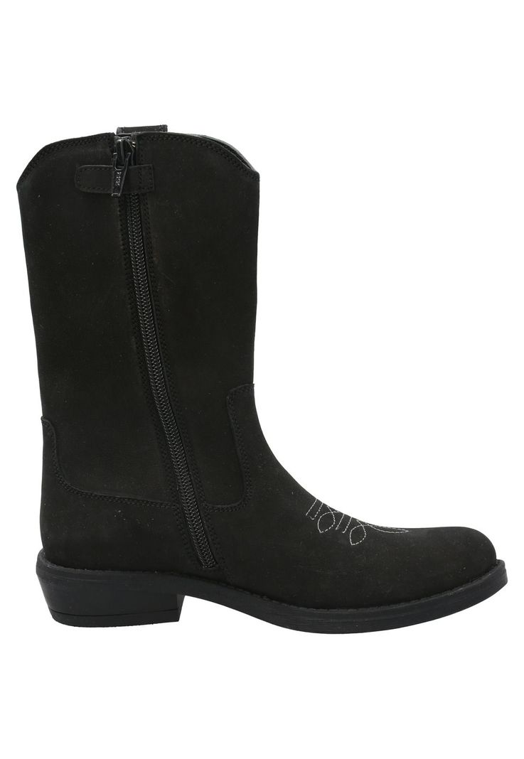Bota Cuero Niña New Texas Negro-1