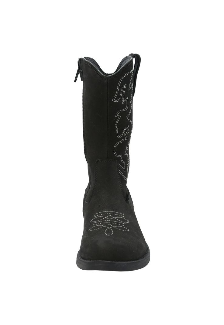 Bota Cuero Niña New Texas Negro-3