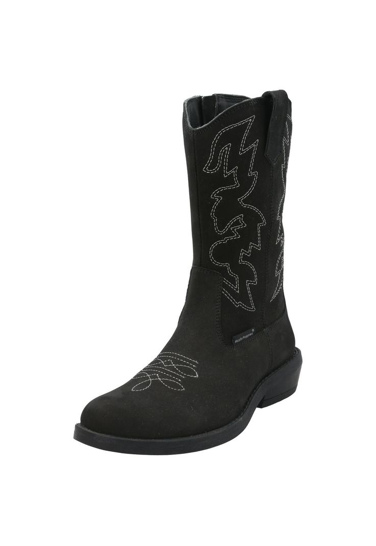 Bota Cuero Niña New Texas Negro-4