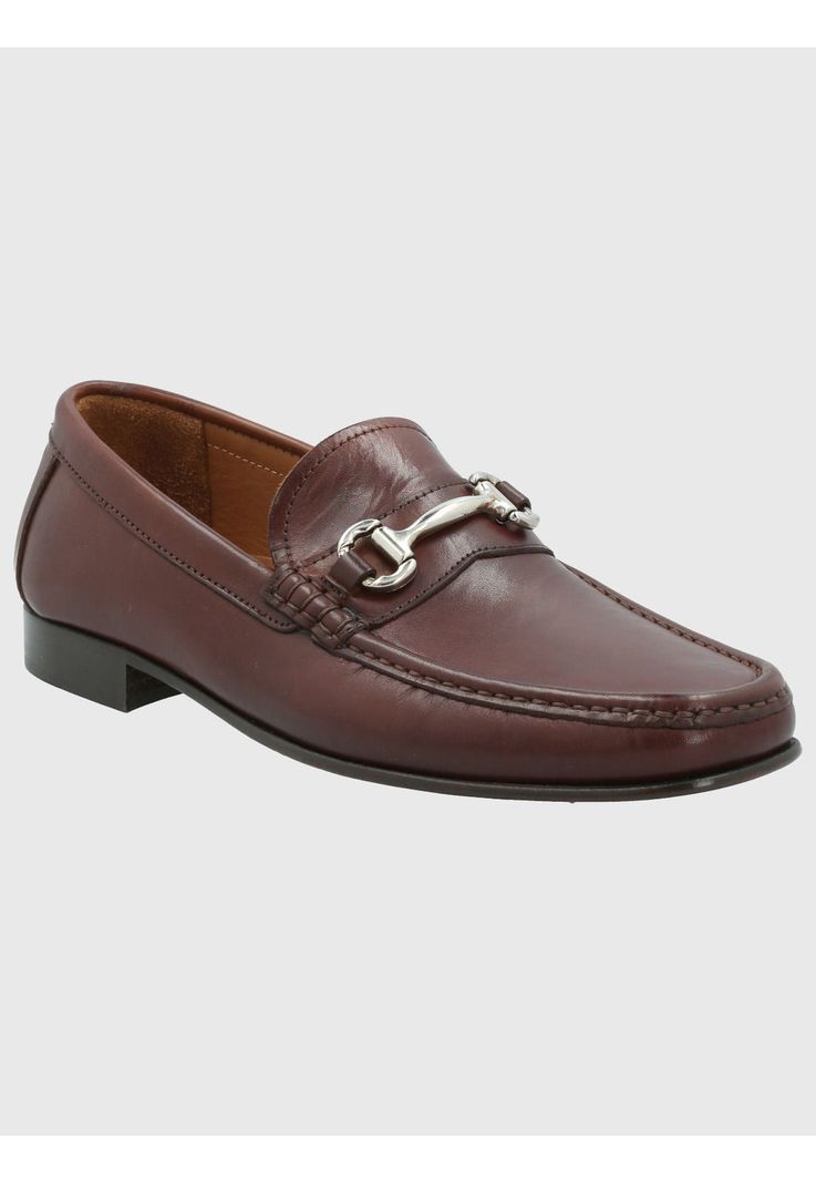 Mocasín Cuero Hombre Spello Café Oscuro-0