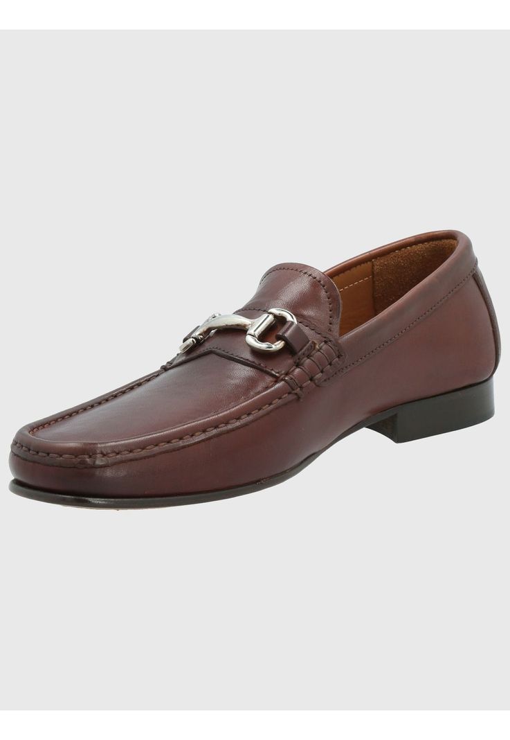 Mocasín Cuero Hombre Spello Café Oscuro-4