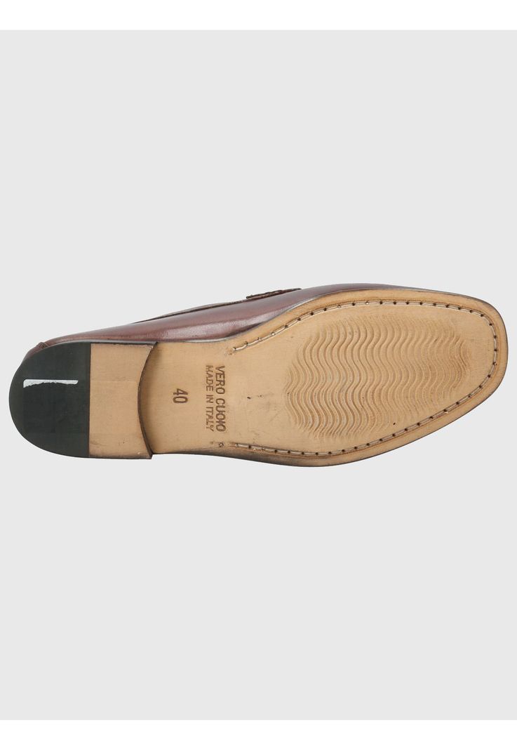 Mocasín Cuero Hombre Spello Café Oscuro-7
