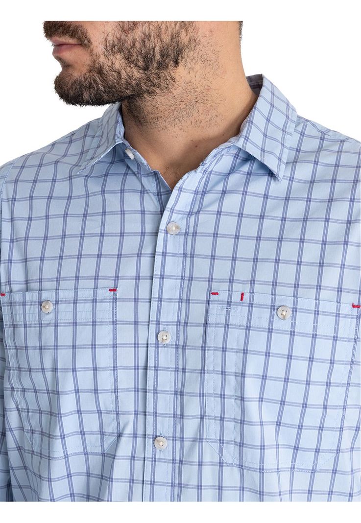 Camisa UPF Azul Atacama Hombre -7