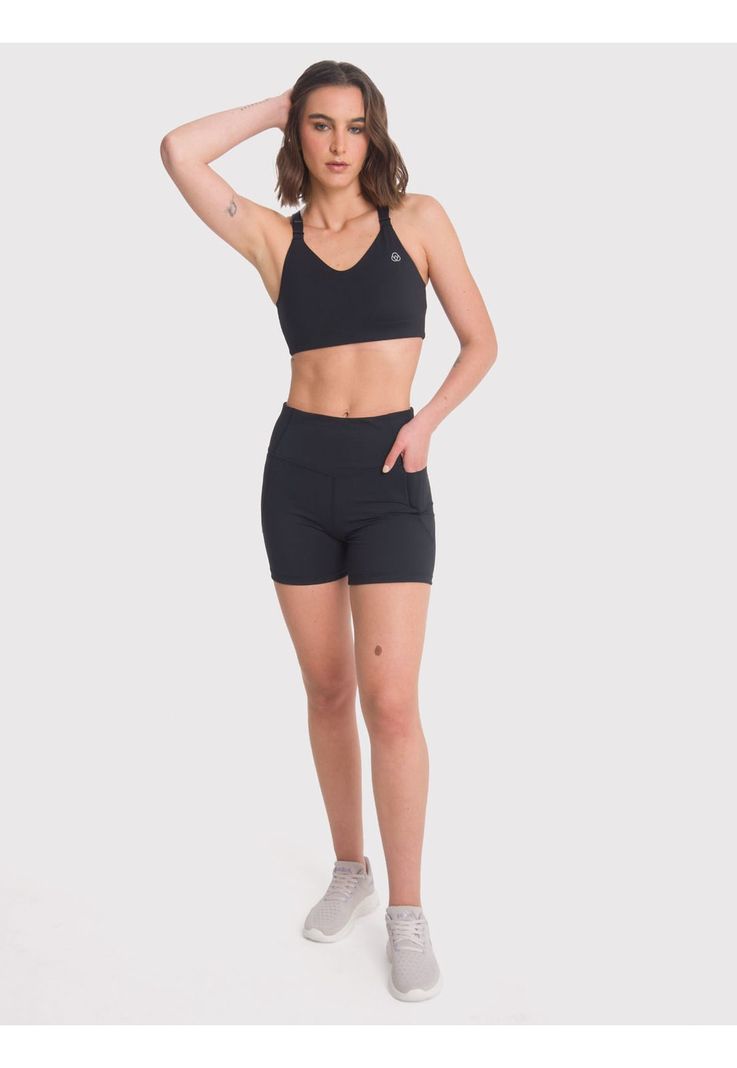 Short deportivo Mujer Elba Negra-0