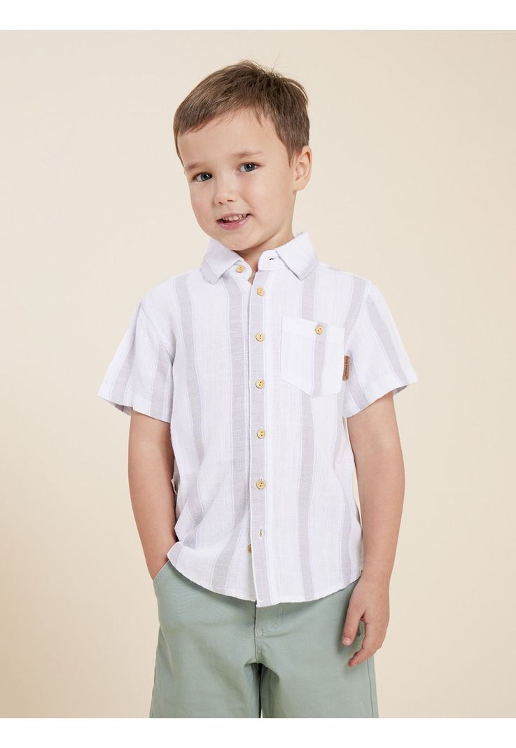 Camisa Niño Stripes Gris-1