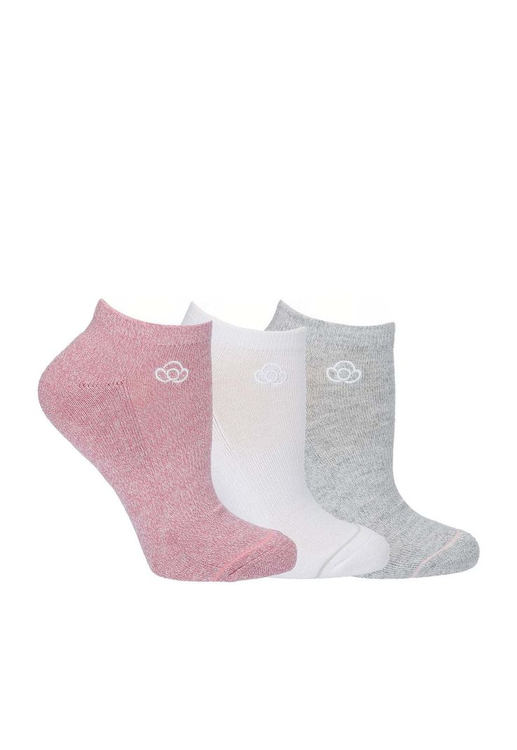 Pack 3 Calcetines Mujer Low Cut Maca Multicolor-0