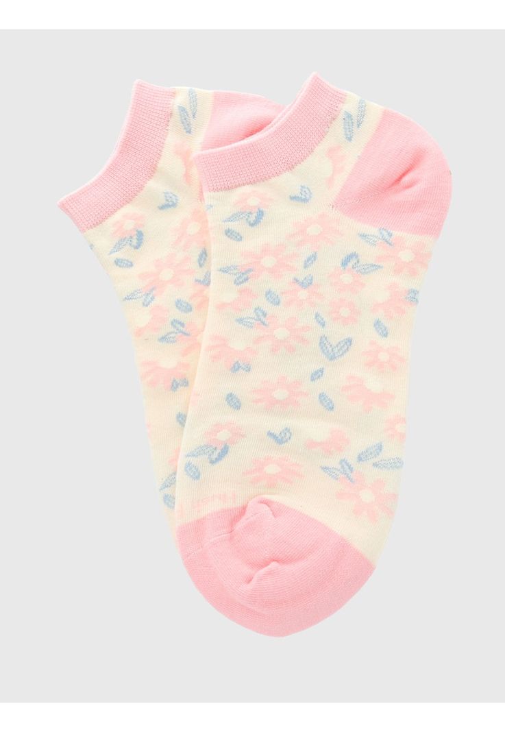 Calcetin Rosado PeFlowers Mujer-2