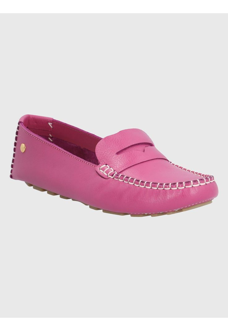 Mocasín Cuero Fucsia Mujer Domaso -0