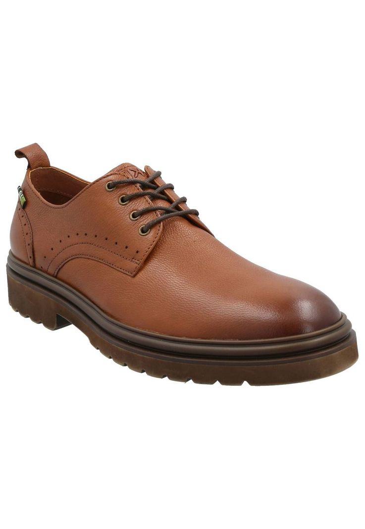 Zapato Cuero Hombre Alkun II Café-1