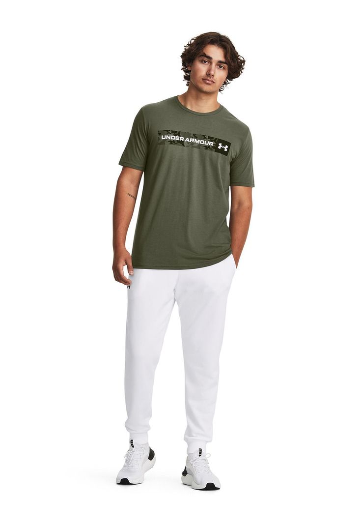 Polera Manga Corta UA para Hombre Verde-5