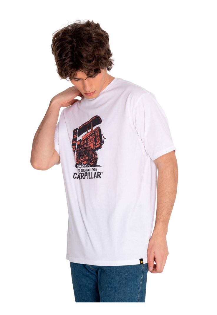 Polera Manga Corta Hombre Hs Traditi Graph11 Blanco-0