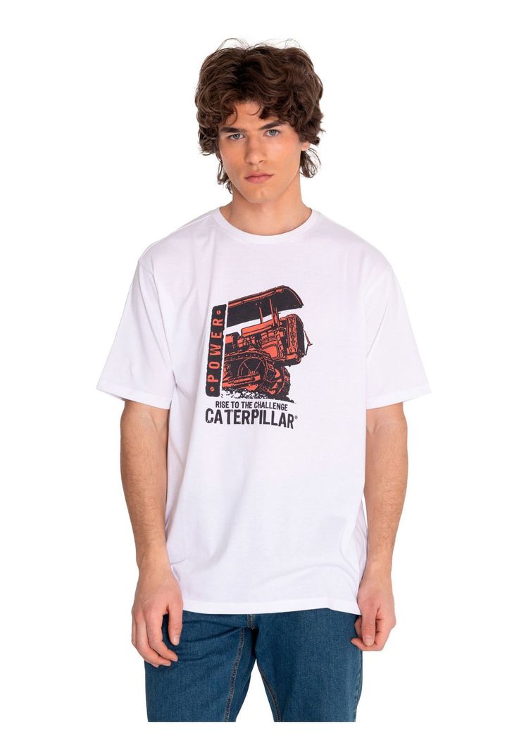 Polera Manga Corta Hombre Hs Traditi Graph11 Blanco-1