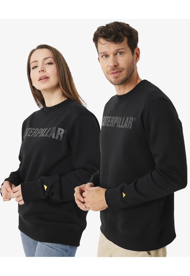 Polerón Caterpillar Logo Cre Negro Unisex-0
