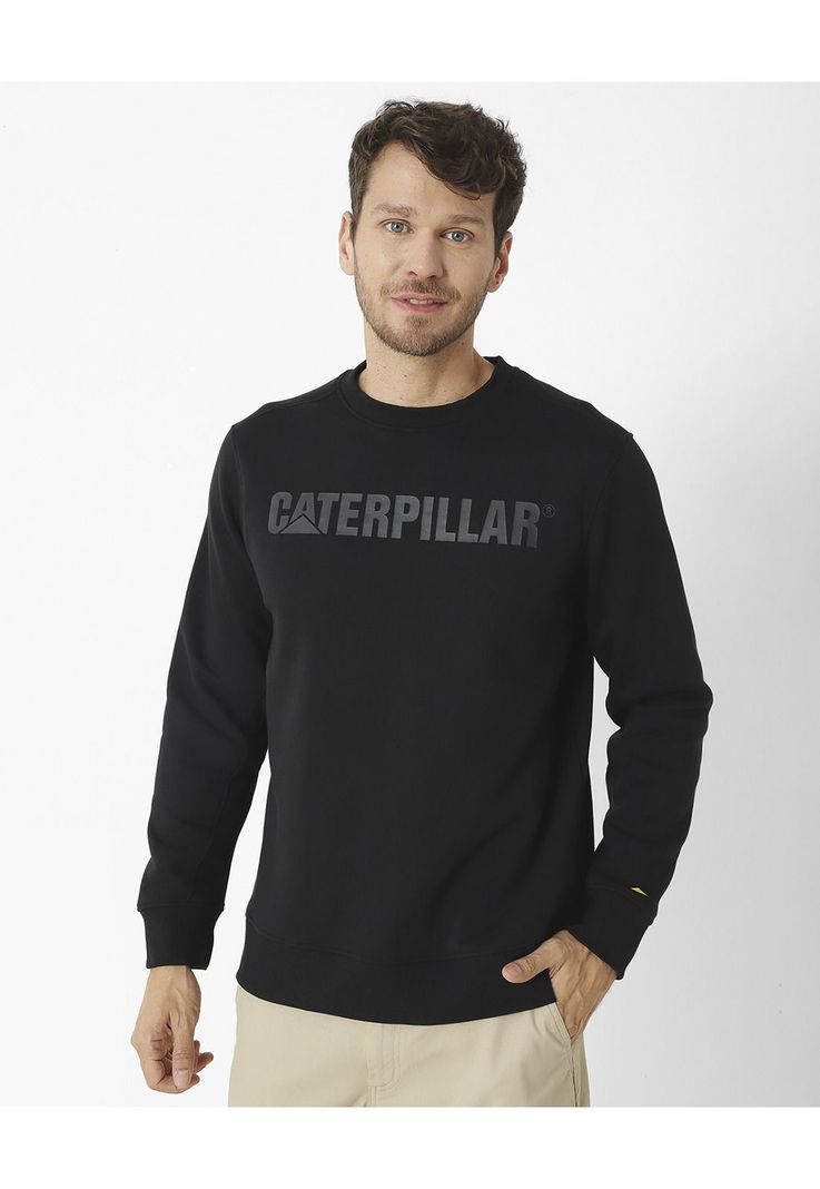 Polerón Caterpillar Logo Cre Negro Unisex-6