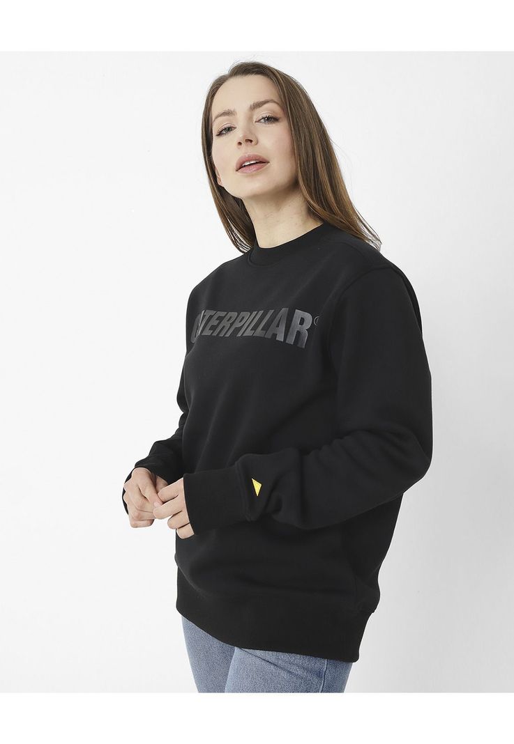 Polerón Caterpillar Logo Cre Negro Unisex-7
