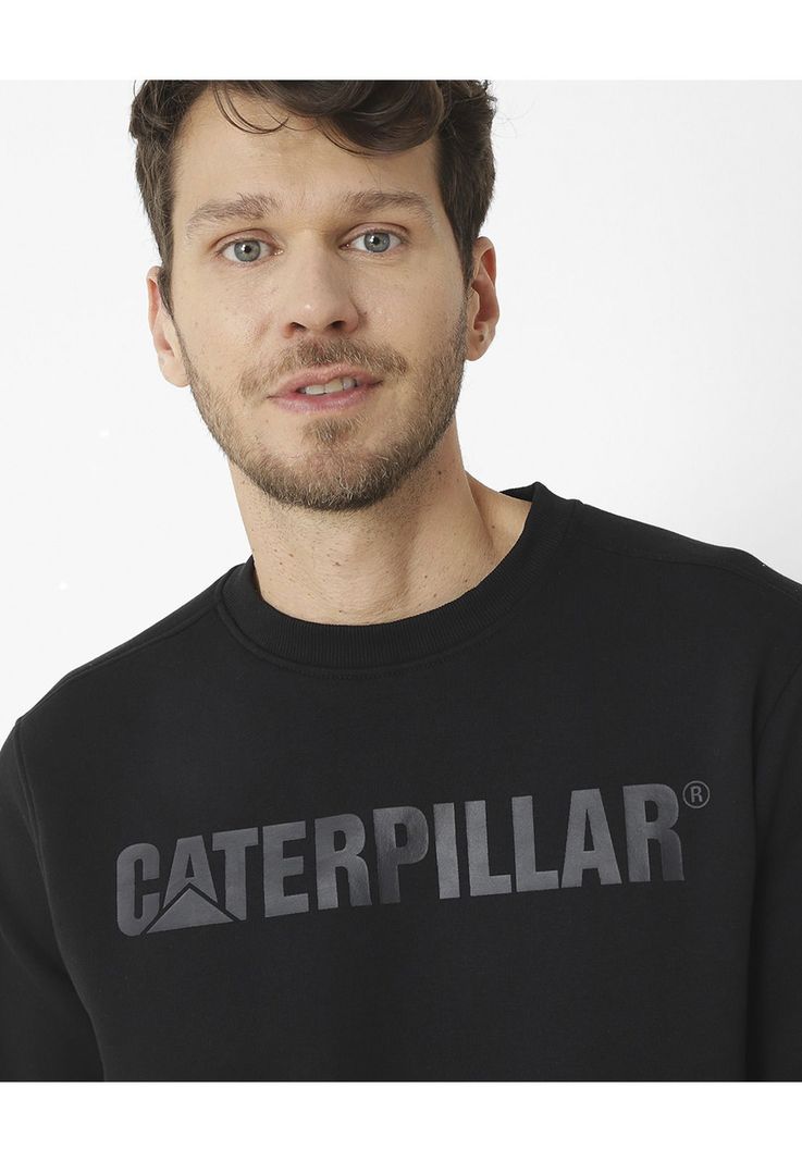 Polerón Caterpillar Logo Cre Negro Unisex-8