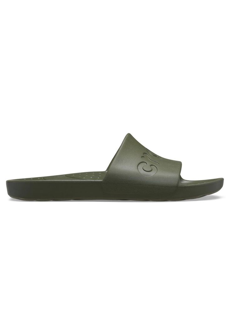 Sandalia Hombre Slide Verde-0
