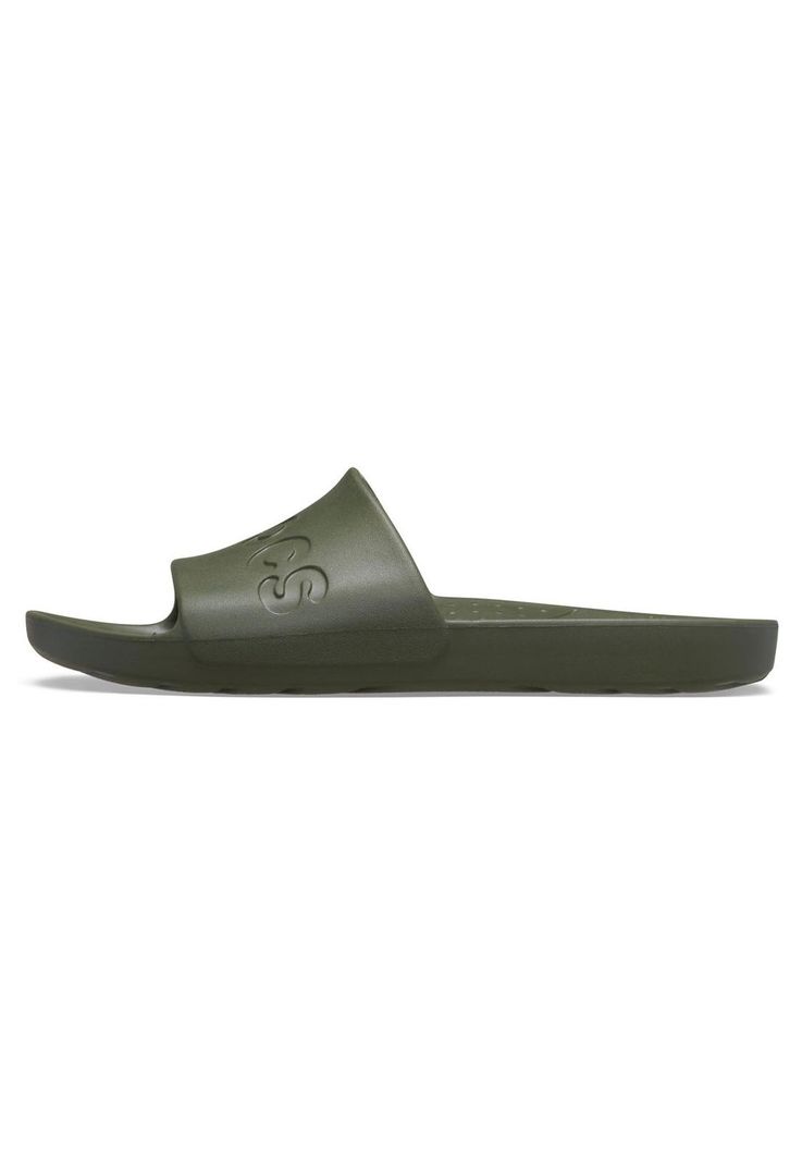 Sandalia Hombre Slide Verde-1