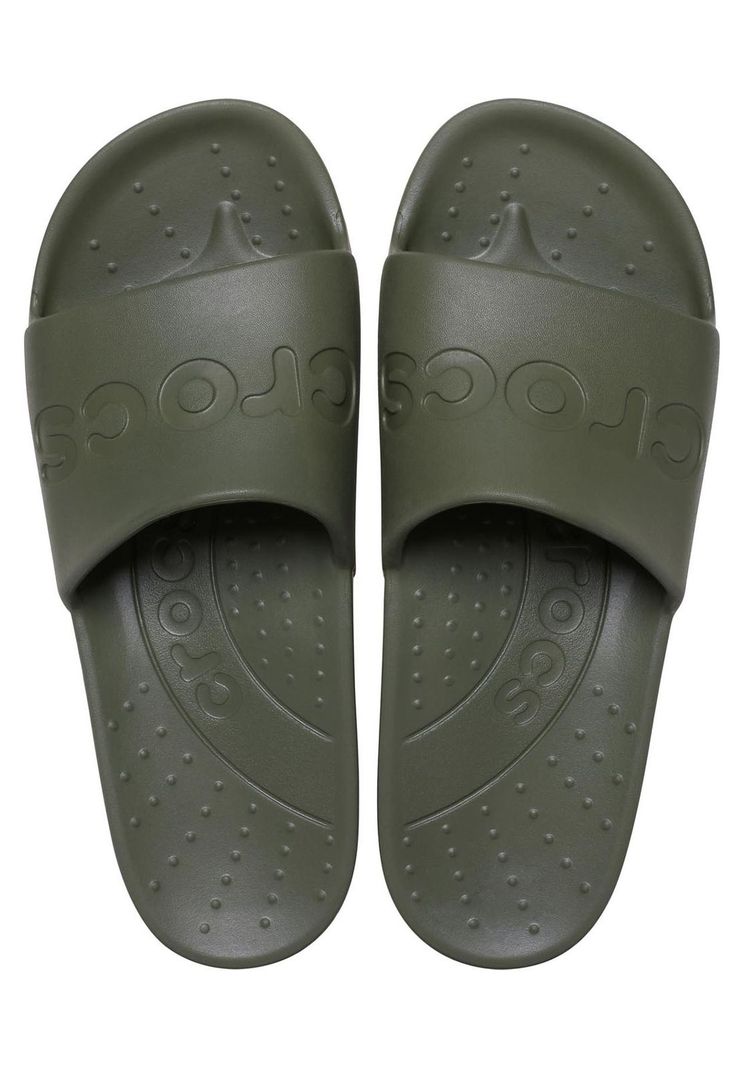 Sandalia Hombre Slide Verde-4
