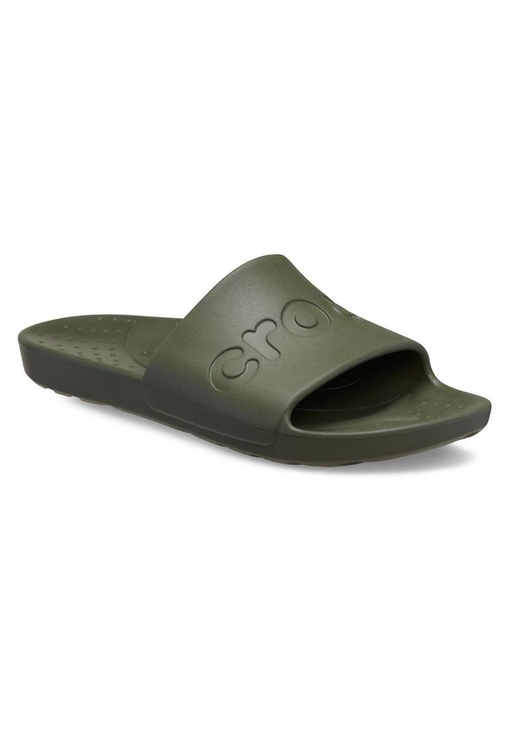 Sandalia Hombre Slide Verde-6
