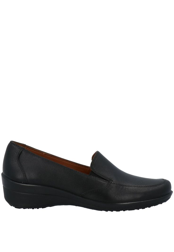 Slip On Cuero Mujer Kala Slip On Negro-1
