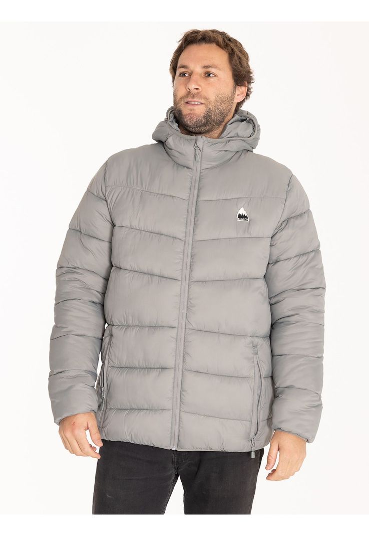Parka Impermeable Hombre Gris-0