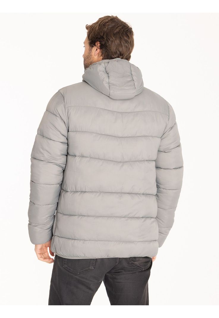 Parka Impermeable Hombre Gris-3