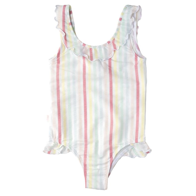 Trajebaño Arcoiris Niña Nylon Multicolor