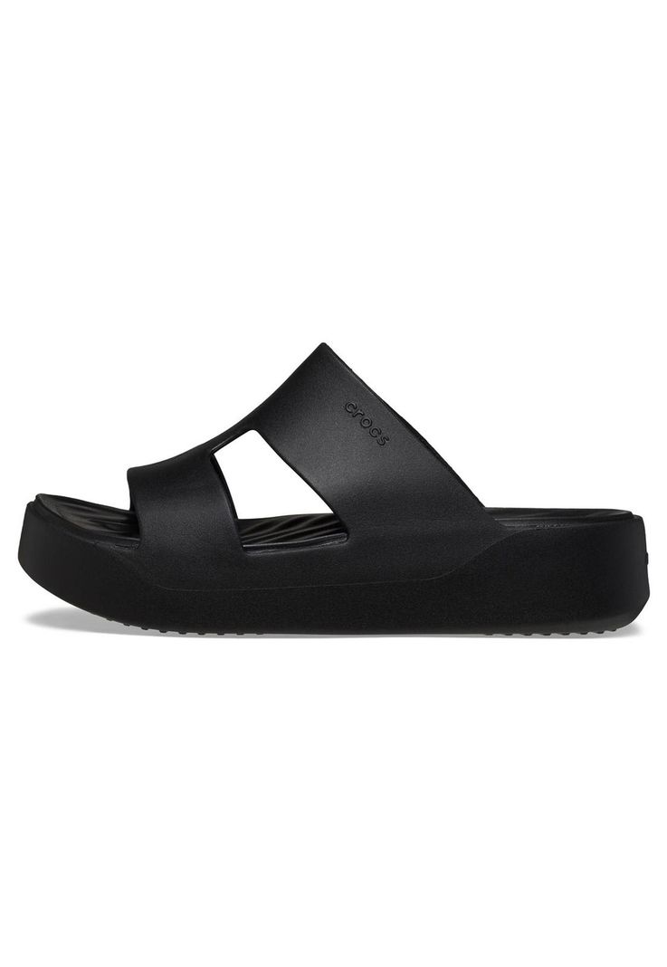 Sandalia Crocs Mujer Getaway Pltr H-Strap Negro-1