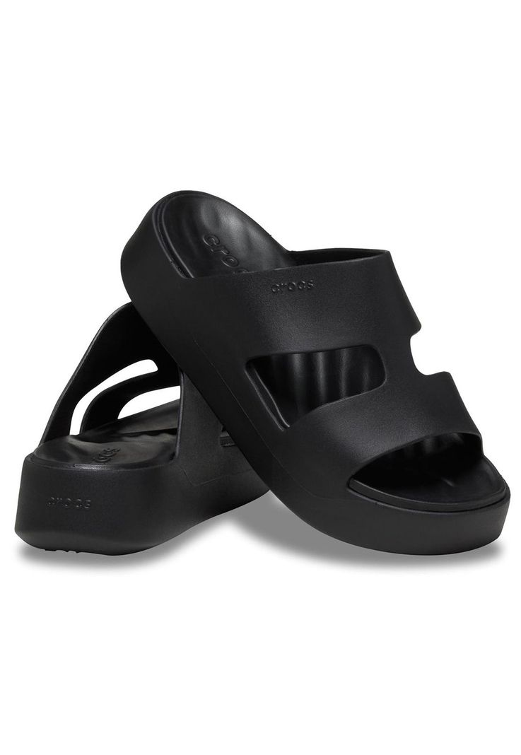 Sandalia Crocs Mujer Getaway Pltr H-Strap Negro-3