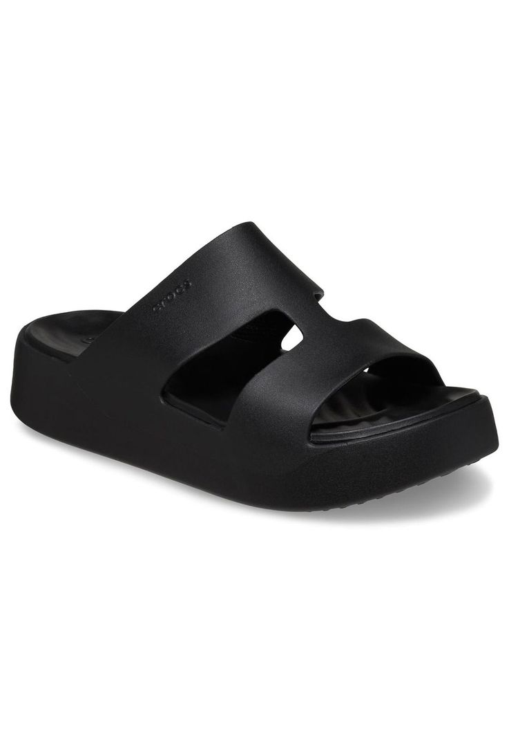 Sandalia Crocs Mujer Getaway Pltr H-Strap Negro-6