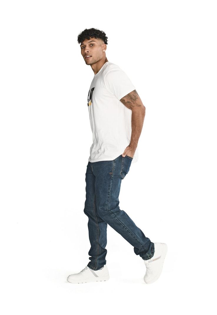 Jeans Triblend Stretch Dens Azul Hombre-4