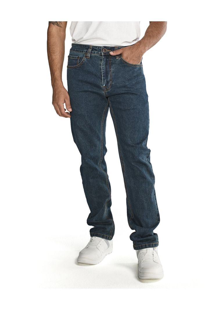 Jeans Triblend Stretch Dens Azul Hombre-5