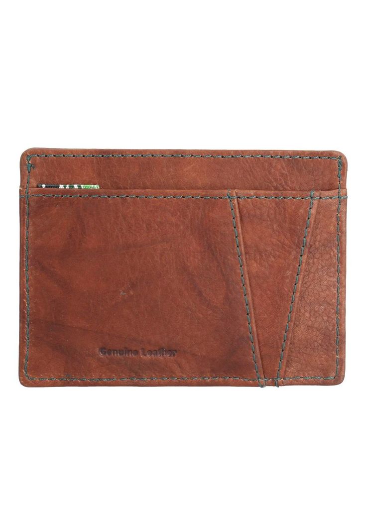 Tarjetero Cuero Unisex Aq Sea Cardhold Café-1