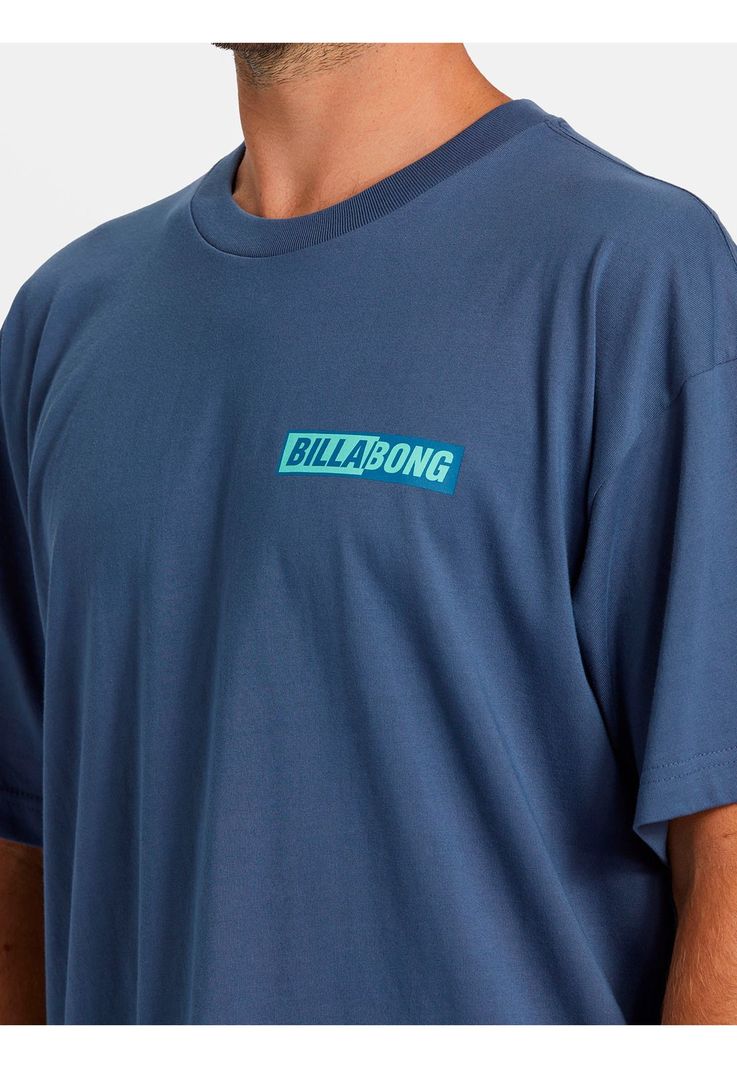 Polera Manga Corta Hombre Nightmare Azul-2