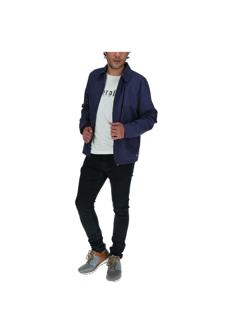 Chaqueta Hombre Short Field Jacket Azul-4