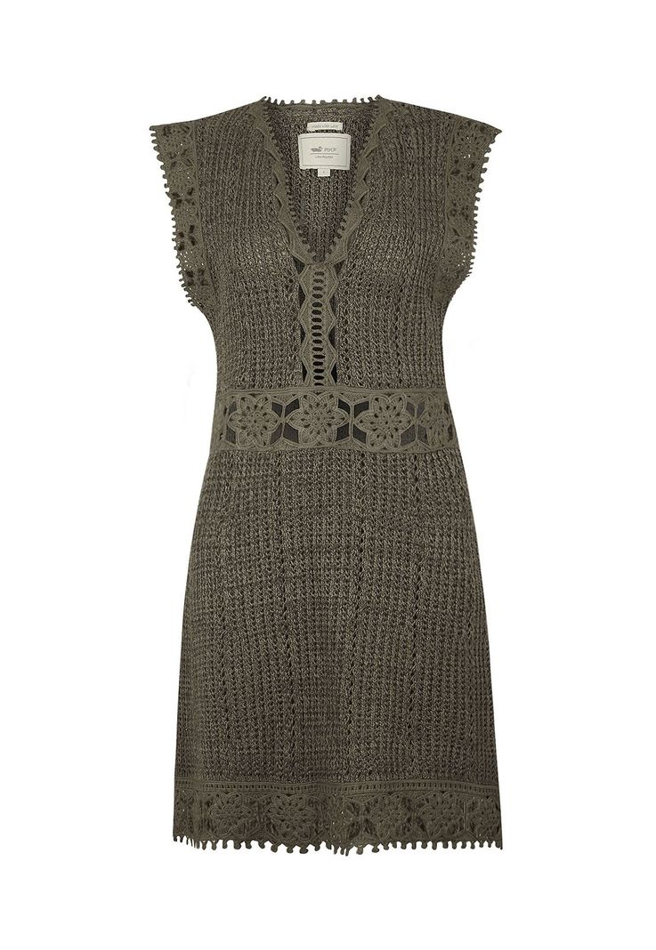 vestido Algodón Orgánico Verde Lito Mujer -0