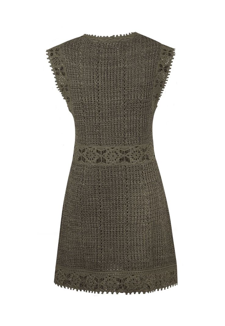 vestido Algodón Orgánico Verde Lito Mujer -1