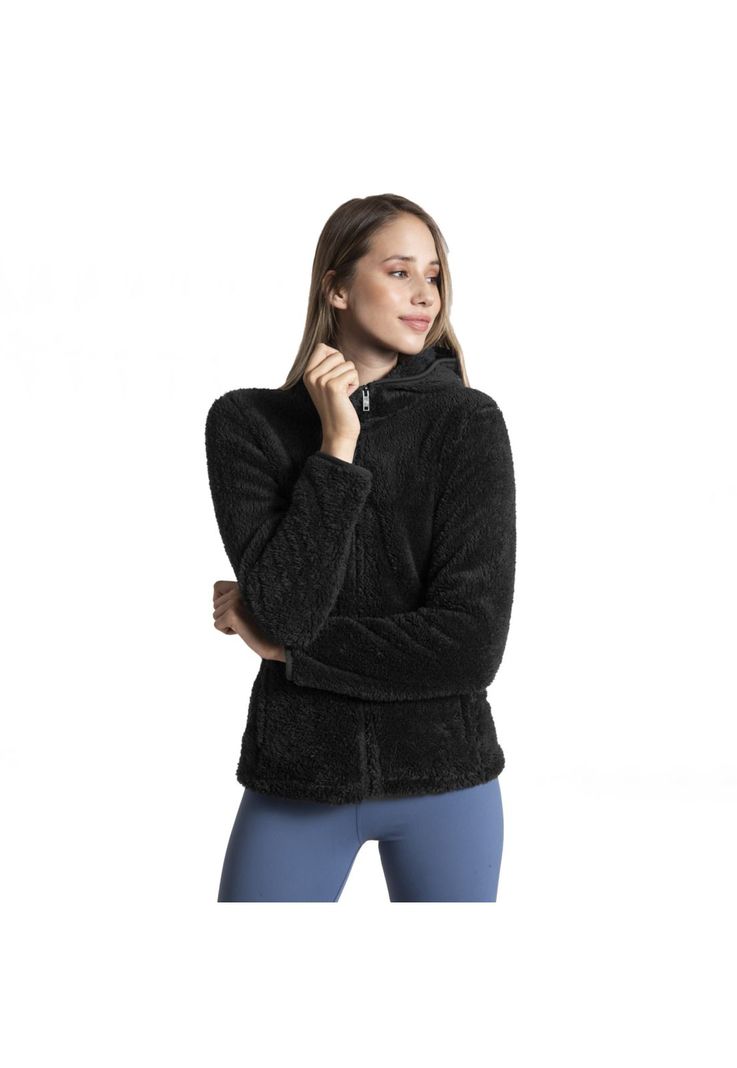 Polar Mujer Shaggy Hood Kali Ii Negro-0